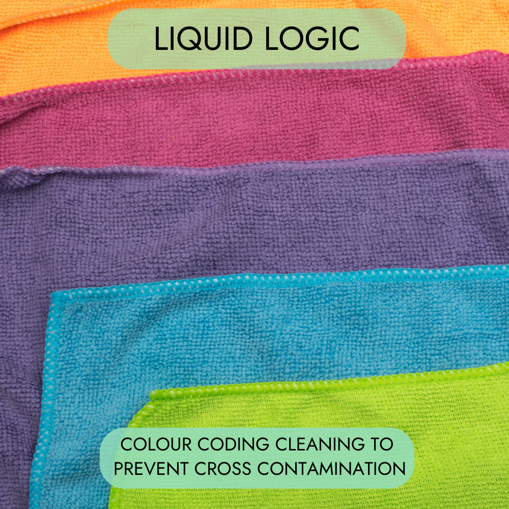 Prevent Cross-Contamination with Color-Coded Cleaning Tools