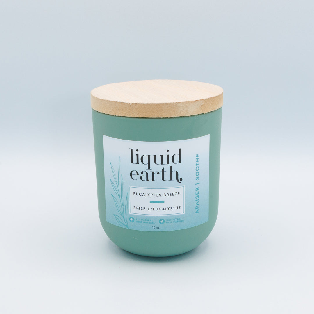 Eucalyptus Breeze - Soothing Natural Candle -10oz