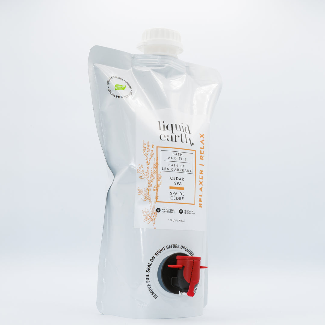 Refill 1.5 L Cedar Spa - Relaxing Natural Bath and Tile Cleaner
