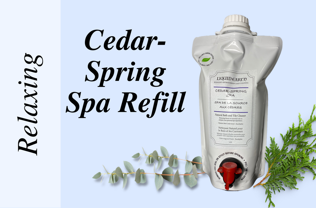 Refill 1.5L - Cedar Spring Spa - Relaxing Natural Bath and Tile Cleaner